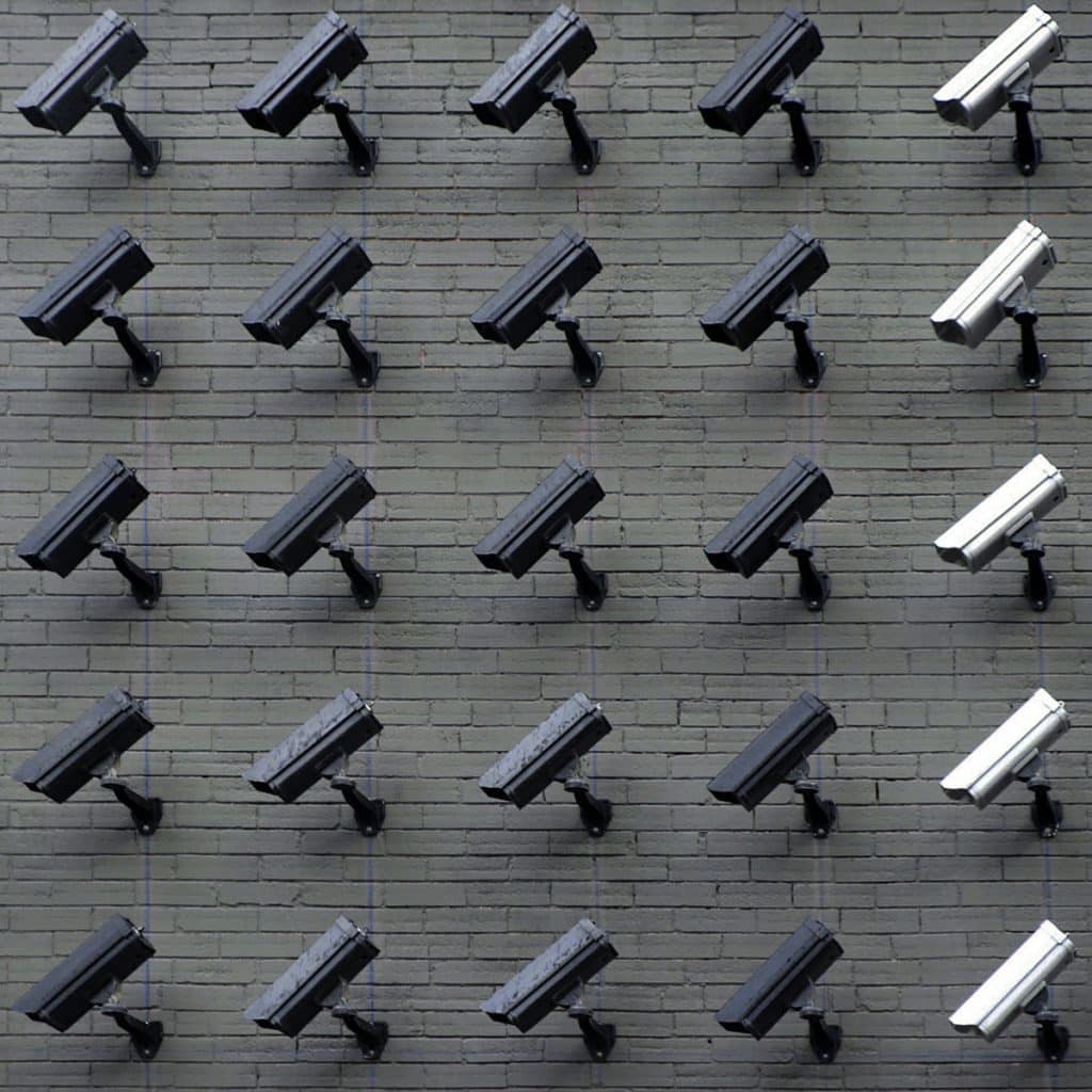Hington Klarsey: wall of security cameras