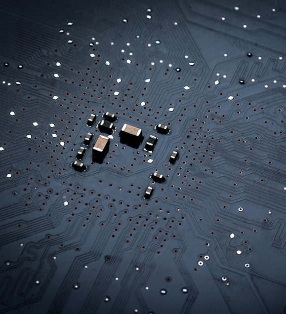 Hington Klarsey: close-up of computer chip