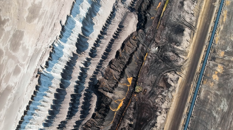 Hington Klarsey: mining field from above